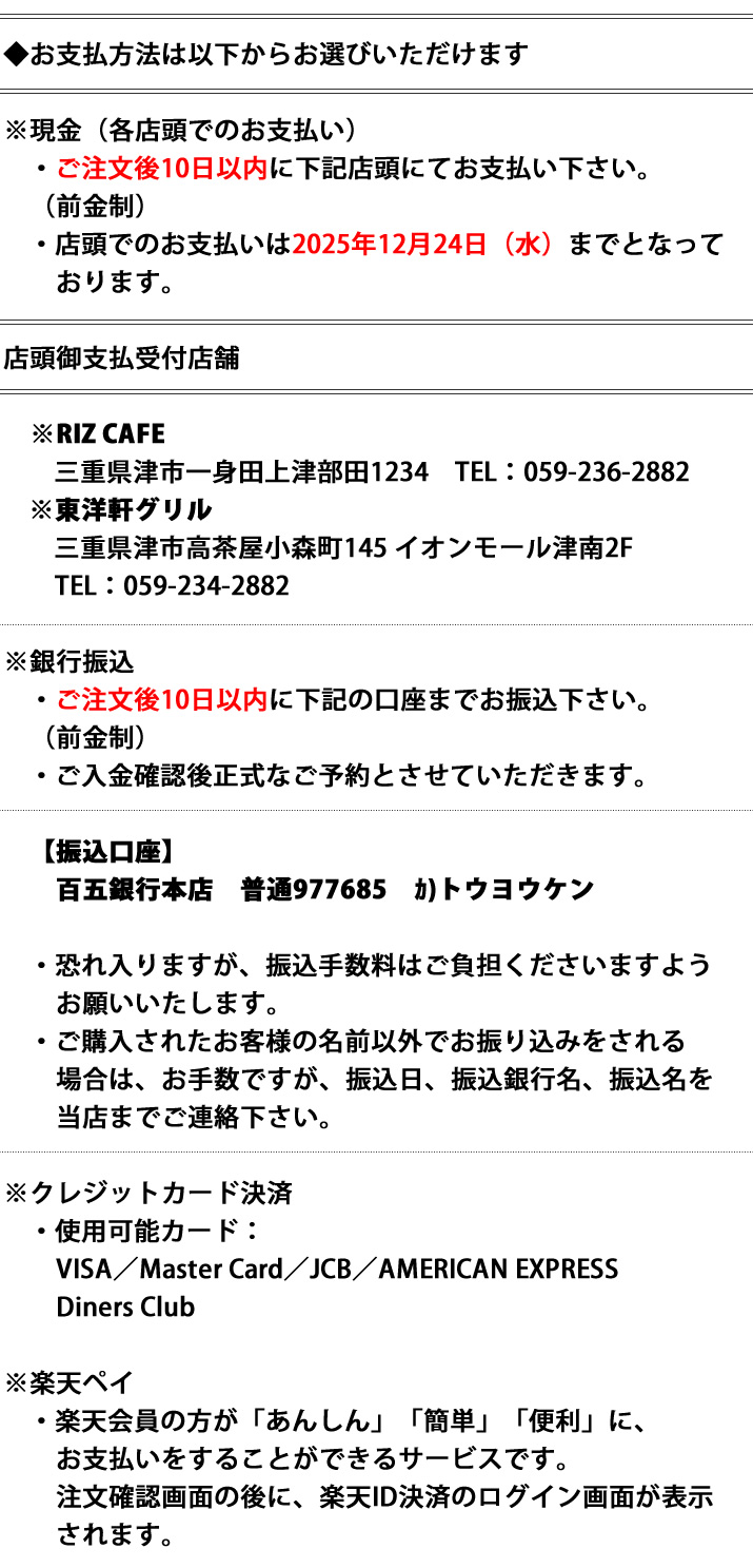 ターキーボックス注意書き